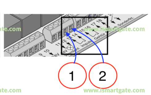 Wiring diagram for Entrematic Elegant 200